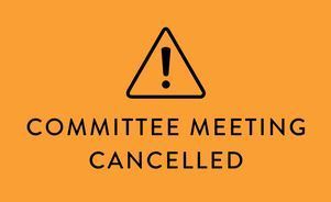April Committee Meetings Cancelled
