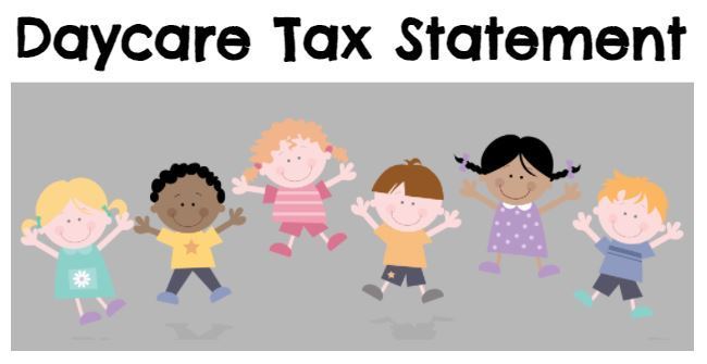 Daycare Tax Statement
